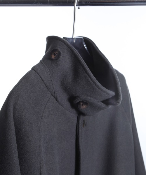 [ZIP FIVE -White Line-] пальто с отложным воротником MEDIUM уголь мужской 