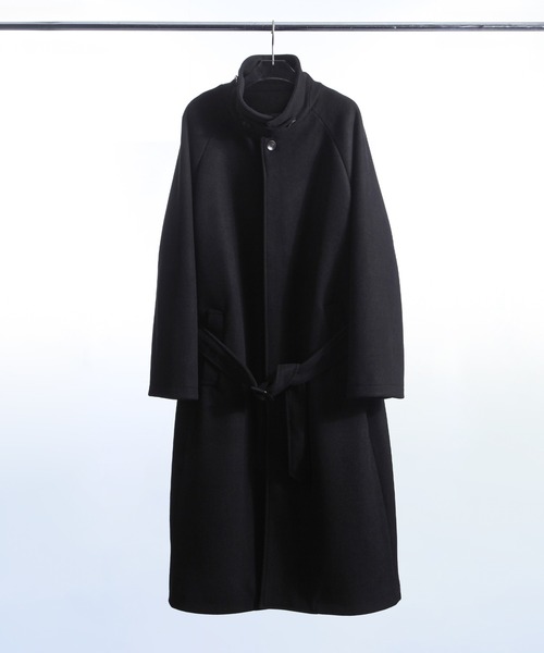 [ZIP FIVE -White Line-] пальто с отложным воротником MEDIUM уголь мужской 