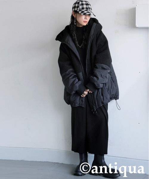 「antiqua」 ニットワンピース ONESIZE レッド系その他 レディース_画像7