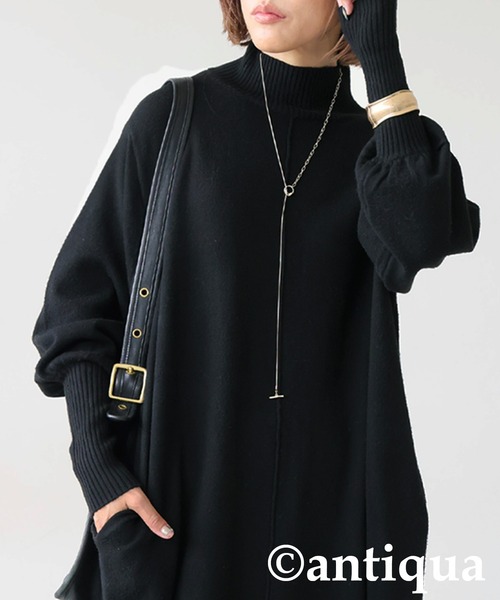 「antiqua」 ニットワンピース ONESIZE レッド系その他 レディース_画像8