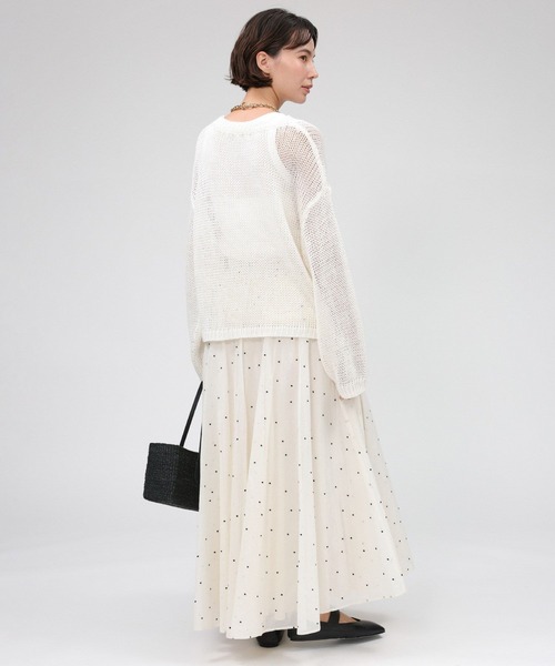 「BABYLONE」 長袖ニット フリー ピンク レディースの画像2