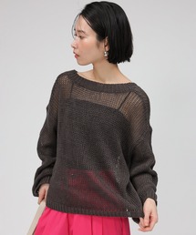 「BABYLONE」 長袖ニット フリー ピンク レディースの画像3