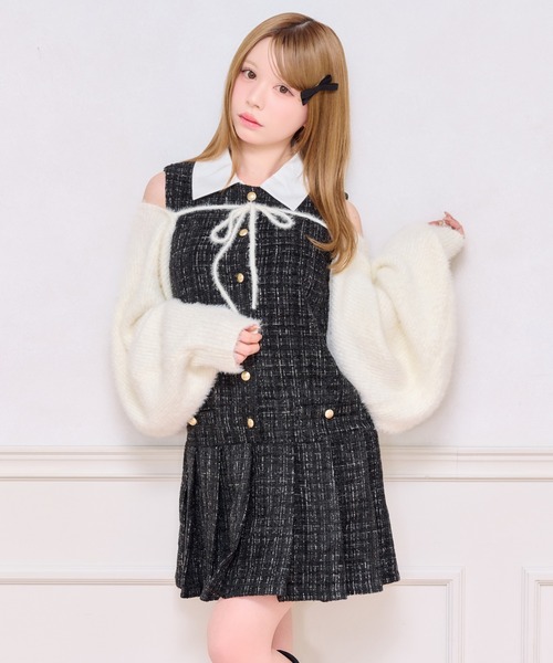 apres jour（アプレジュール） ワンピース 「襟取り外し可能」ノースリ