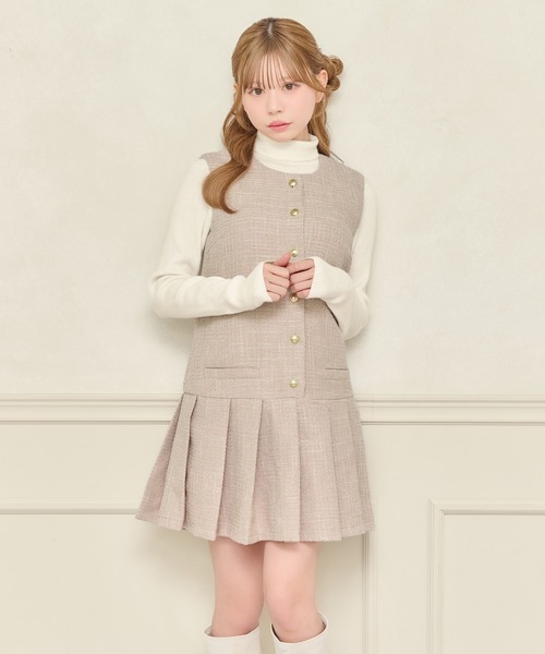 apres jour（アプレジュール） ワンピース 「襟取り外し可能」ノースリ