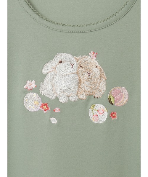 PINK HOUSE（ピンクハウス） ワンピース 幸見うさぎ刺繍スムース