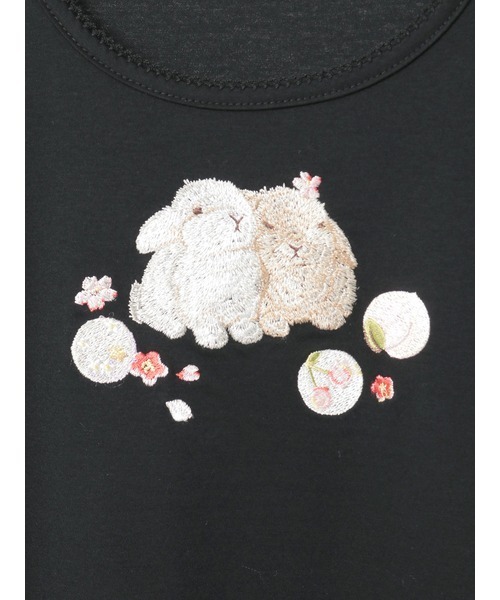 PINK HOUSE（ピンクハウス） ワンピース 幸見うさぎ刺繍スムース