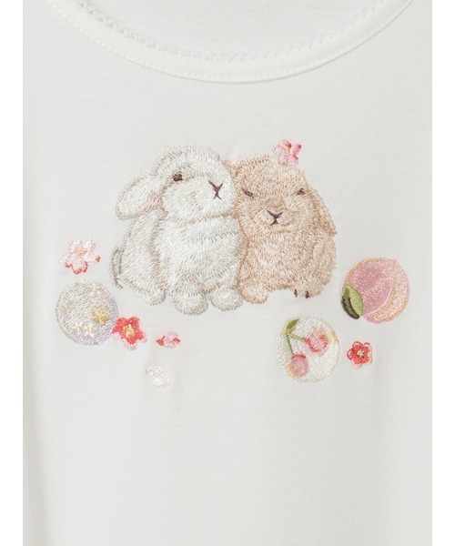 PINK HOUSE（ピンクハウス） ワンピース 幸見うさぎ刺繍スムース