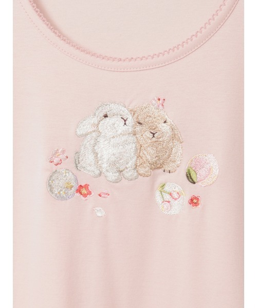 PINK HOUSE（ピンクハウス） ワンピース 幸見うさぎ刺繍スムース