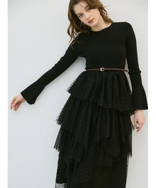 EIMY ISTOIRE（エイミーイストワール） ワンピース チュールドッキング