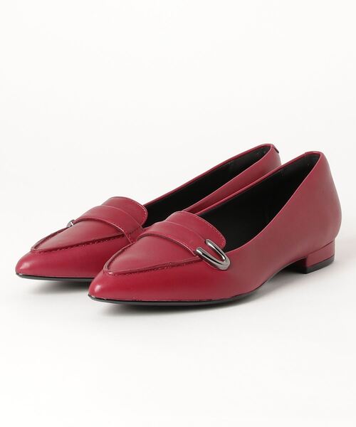 Clarks（クラークス） フラットパンプス UK5.5 ボルドー レディース