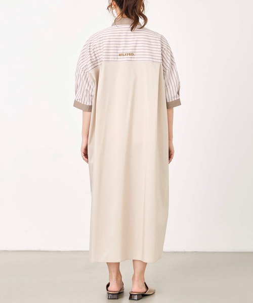 「MILKFED.」 シャツワンピース ONE SIZE ブルー レディース_画像6