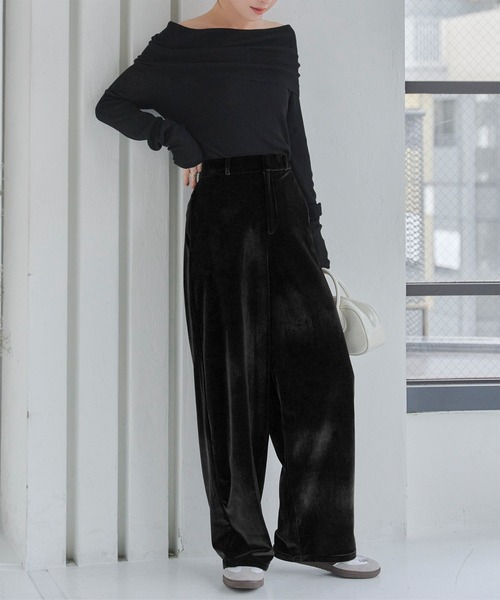 「KOBE LETTUCE」 パンツ M ブラック レディース_画像4