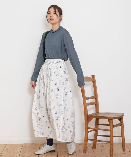 「POU DOU DOU」 フレアスカート 3 ダークグレー レディース_画像6