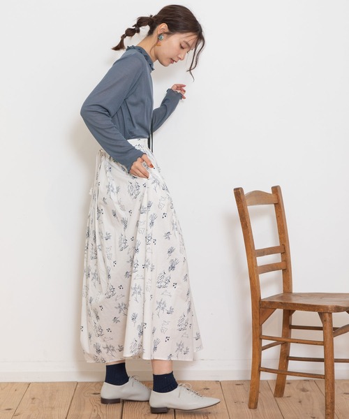 「POU DOU DOU」 フレアスカート 3 ダークグレー レディース_画像8