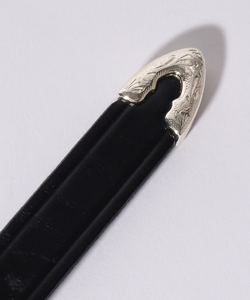 「TORY LEATHER」 ベルト 34 ブラック メンズ_画像2