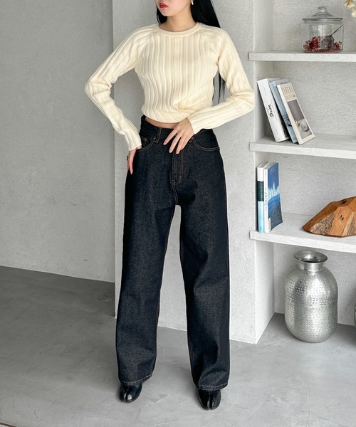 「feepur」 長袖ニット MEDIUM オフホワイト レディース_画像5