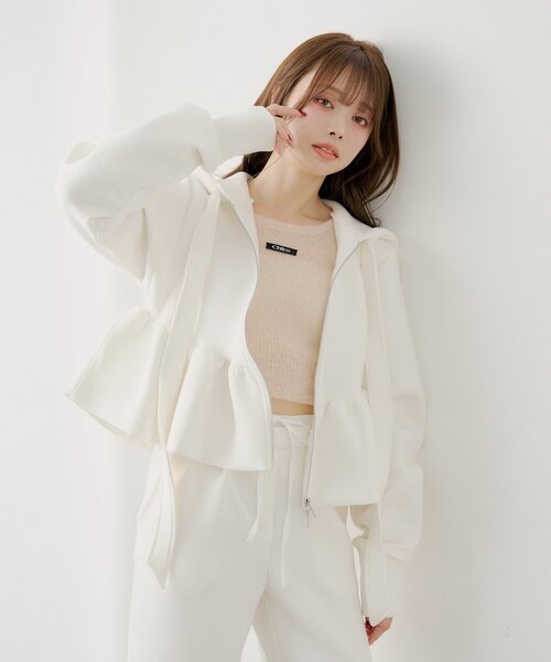 Chico（チコ） tシャツ 「SALON by Chico/セットアップ対応」太リボン