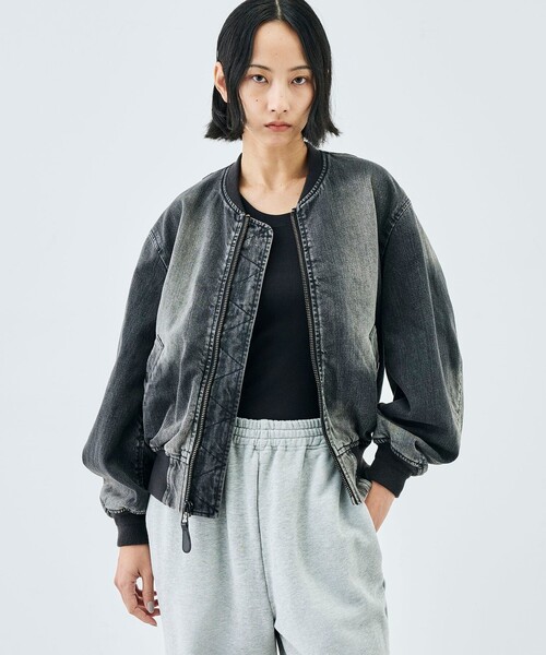 Edition（エディション） ma1 ma-1 ブラックデニム MA-1ジャケット