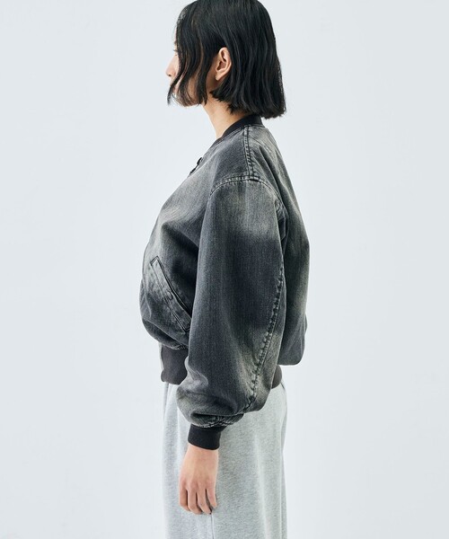 Edition（エディション） ma1 ma-1 ブラックデニム MA-1ジャケット