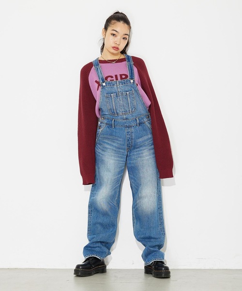 「X-girl」 長袖ニット ONE SIZE ホワイト レディースの画像