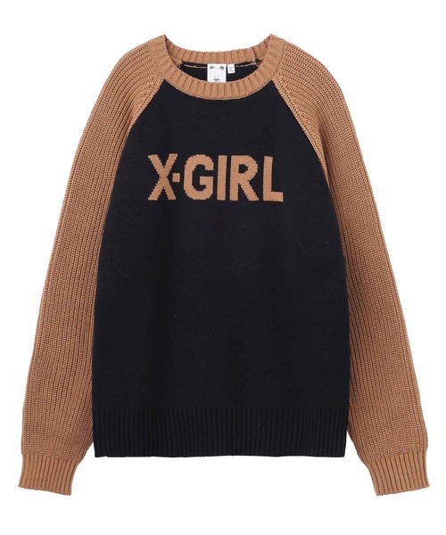 「X-girl」 長袖ニット ONE SIZE ホワイト レディースの画像