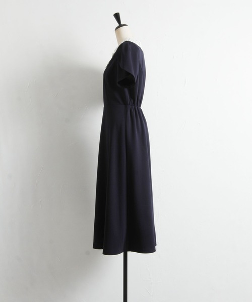 「tocco closet」 半袖ワンピース M ブラック レディース_画像4