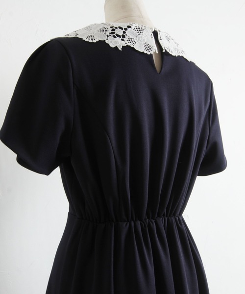 「tocco closet」 半袖ワンピース M ブラック レディース_画像6