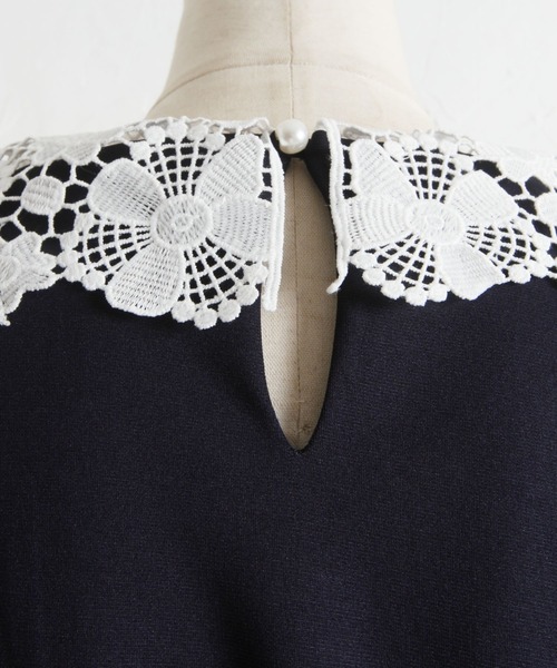 「tocco closet」 半袖ワンピース M ブラック レディース_画像7