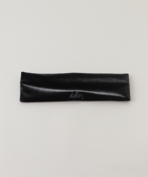 「heyep/ヘイップ」 Velour Logo HairBandの画像