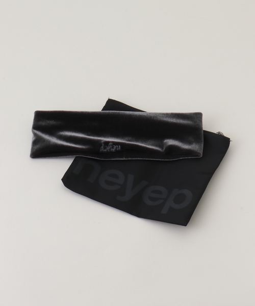 「heyep/ヘイップ」 Velour Logo HairBandの画像