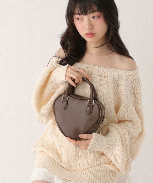 Heather（ヘザー） ショルダーバッグ バッグ ハートボストンBAG 654138