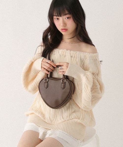 Heather（ヘザー） ショルダーバッグ バッグ ハートボストンBAG 654138