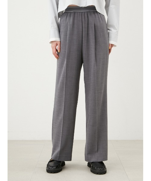 「Mila Owen」 イージーパンツ 0 ベージュ レディース_画像2