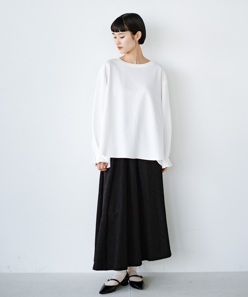 「ANNA LUNA」 長袖カットソー LARGE オフホワイト レディース_画像5