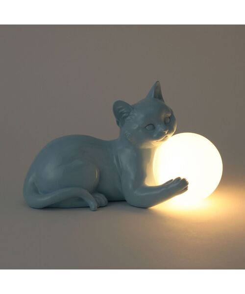 Francfranc（フランフラン） 照明 キャットランプ ブルー 猫 照明