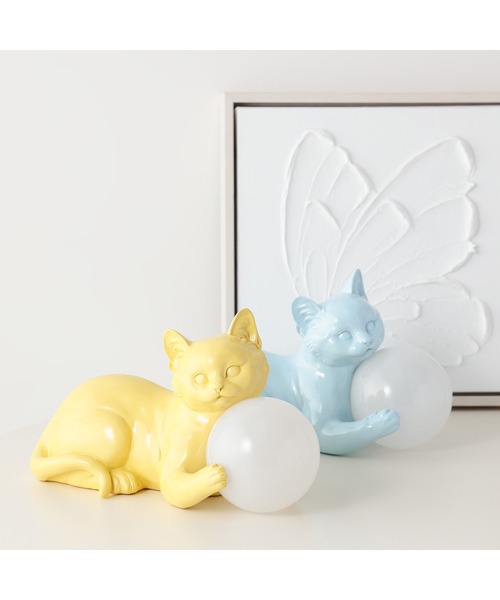 Francfranc（フランフラン） 照明 キャットランプ ブルー 猫 照明