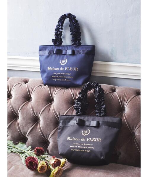 「Maison de FLEUR」 トートバッグ FREE ブラック レディース_画像2