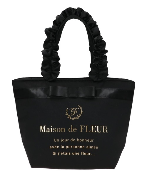 「Maison de FLEUR」 トートバッグ FREE ブラック レディース_画像4