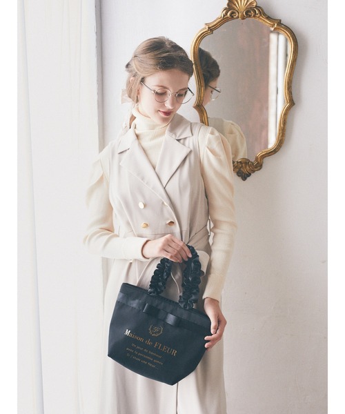 「Maison de FLEUR」 トートバッグ FREE ブラック レディース_画像8