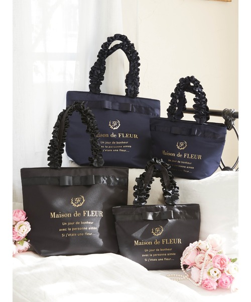 「Maison de FLEUR」 トートバッグ FREE ブラック レディース_画像9