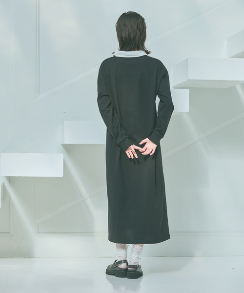 LAKOLE（ラコレ） ワンピース ポロスキッパー長袖ワンピース/ 647929