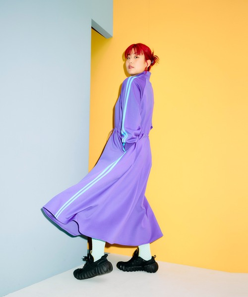 「PUNYUS」 長袖ワンピース 3 パープル レディース_画像3