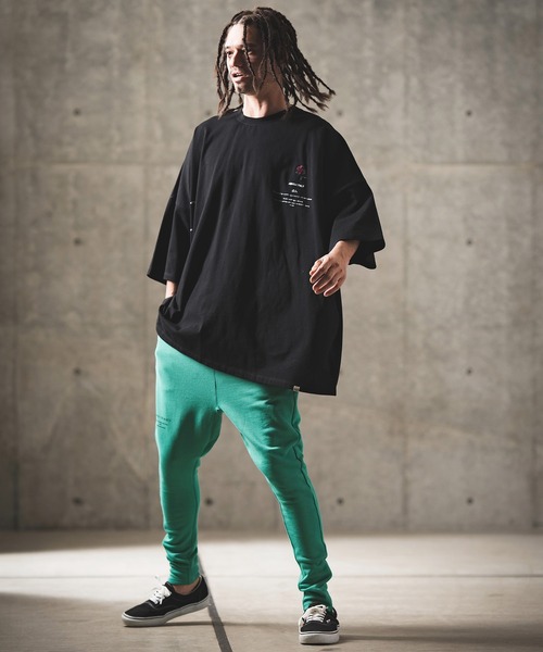 「GLIMCLAP」 イージーパンツ S ロイヤルブルー メンズ_画像3