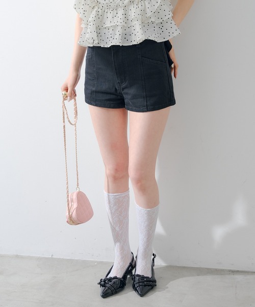 continuer de NICE CLAUP ジーンズ デニム デニムパンツ 後リボン