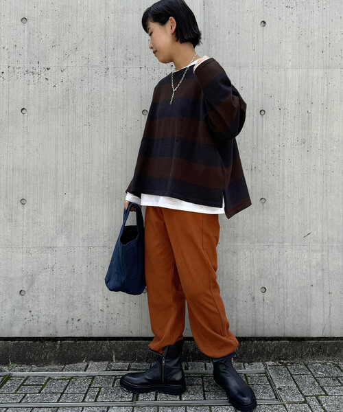 「JOURNAL STANDARD LUXE」 7分袖カットソー FREE グリーン レディースの画像