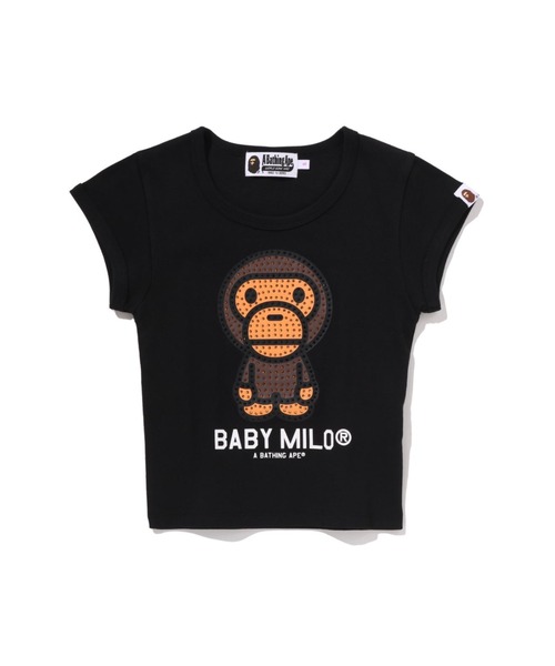 アベイシングエイプ POCKET CROPPED TEE Tシャツ 半袖 APE A BATHING APE（アベイシングエイプ） tシャツ BABY MILO CRYSTAL