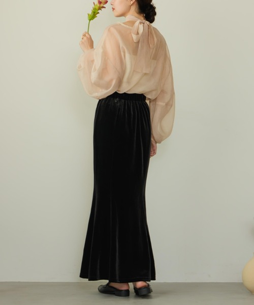 「hinari」 ロングスカート SMALL アイボリー レディース_画像5