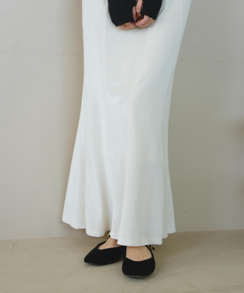 「hinari」 ロングスカート SMALL アイボリー レディース_画像8