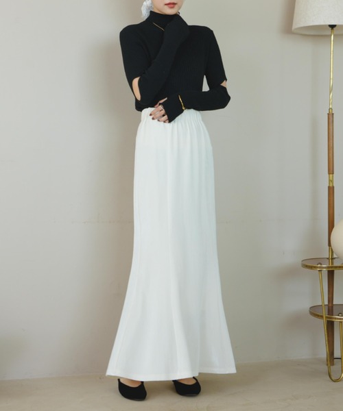 「hinari」 ロングスカート SMALL アイボリー レディース_画像9