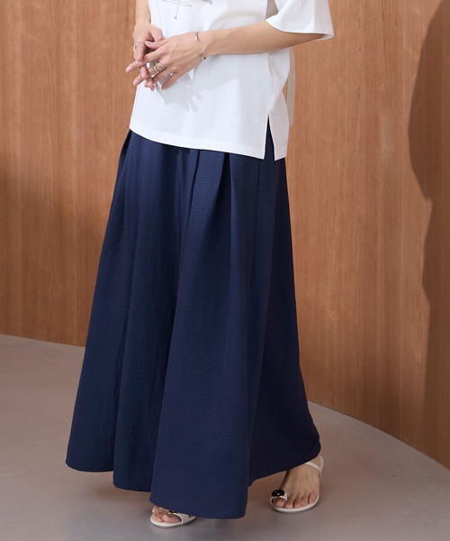Aunely ワイドパンツ パンツ 「Aunely」すぐサラ ひんやり エフォート